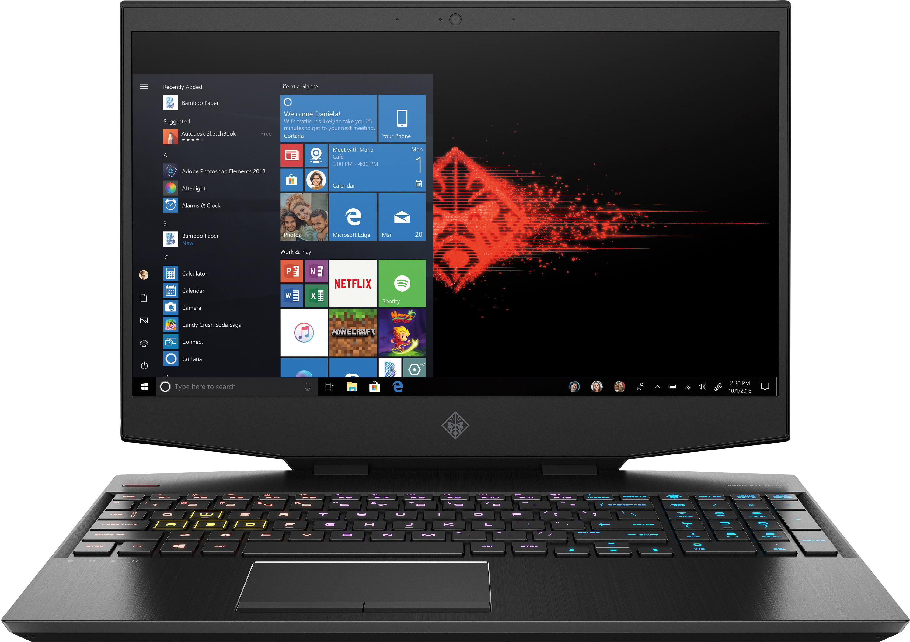 HP OMEN by  7VW15EA/i7-9750H/16GB/1TB+256SSD/6GB RTX2060/15,6"/FHD/W10 Gaming Laptop Siyah