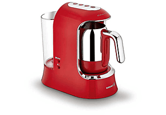 KORKMAZ A862 Kahvekolik Aqua Kahve Makinesi Kırmızı/Krom