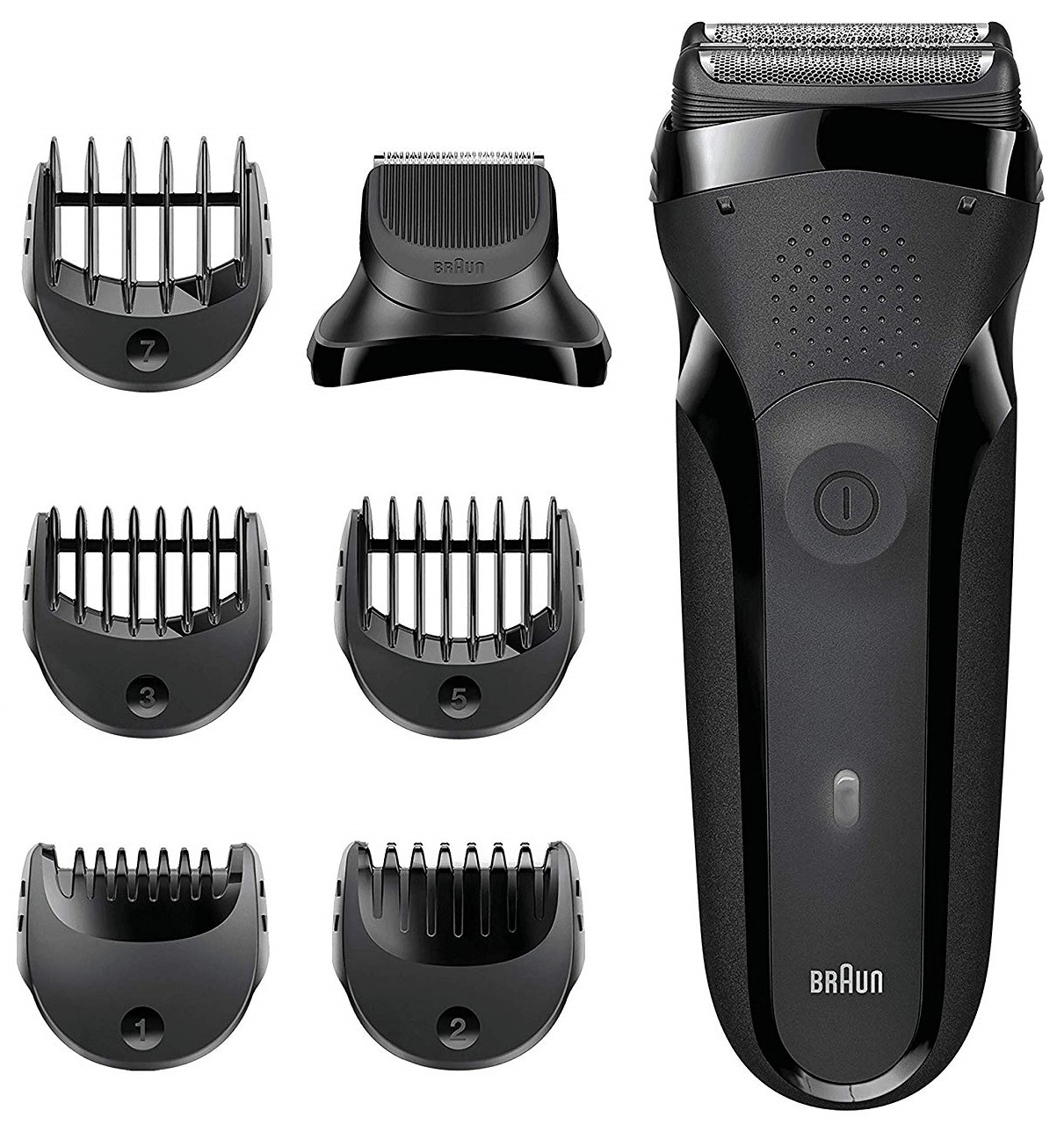 BRAUN 300 BT SERIES 3 SHAVE & STYLE SCHWARZ Rasierer (Schwarz, 3-fach Schersystem mit Mitteltrimmer)