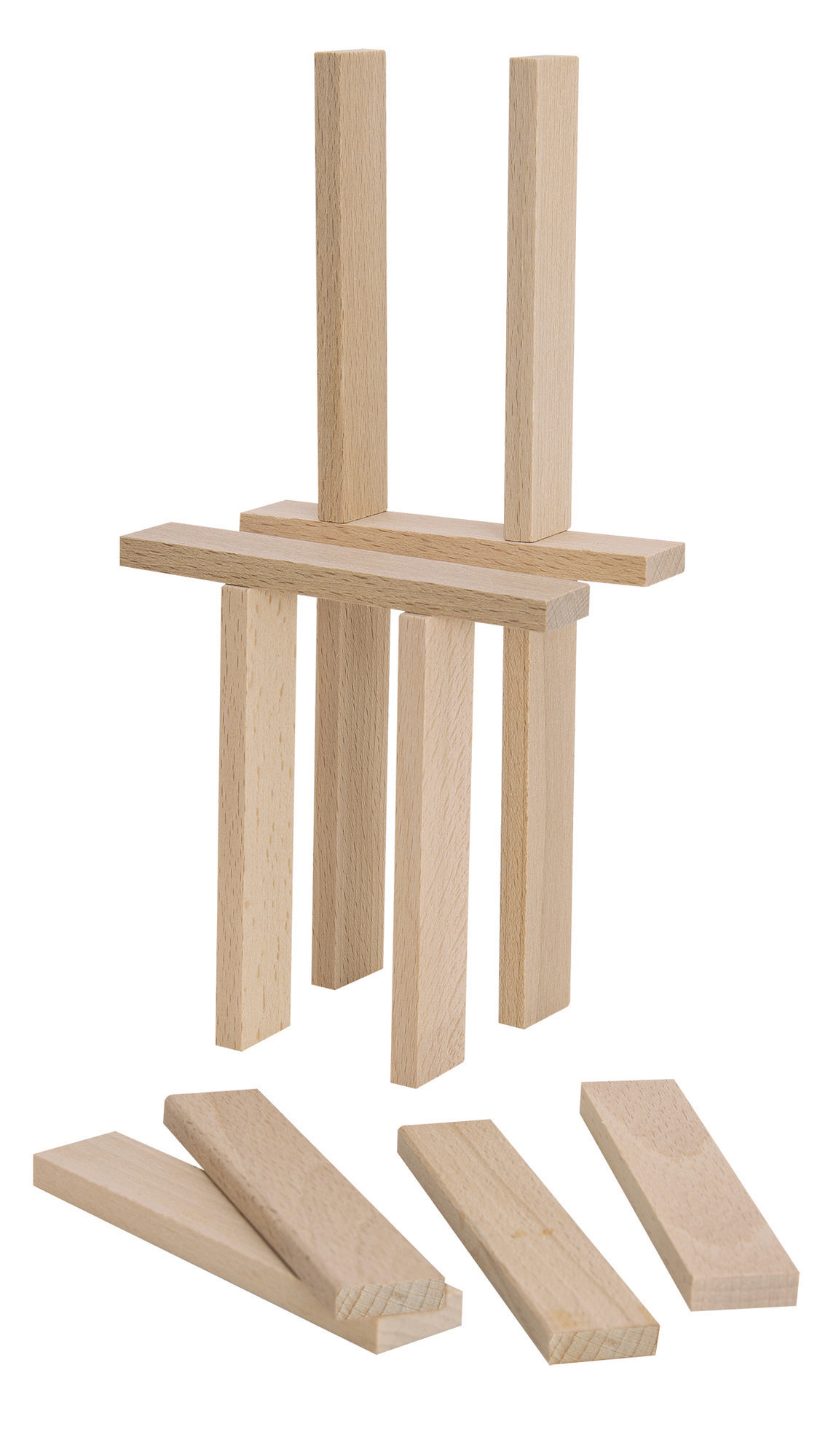 EICHHORN Holzbaukasten Holzbausteine Naturfarben