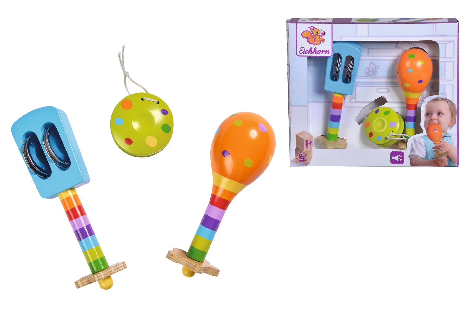EICHHORN Mehrfarbig Maracas Kinderspielzeug mit Musik Set