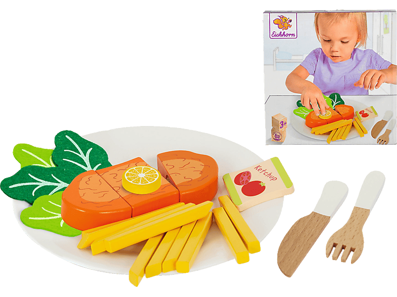 EICHHORN Schnitzelset Kinderspielzeug Mehrfarbig | Lernspiele für Kleinkinder