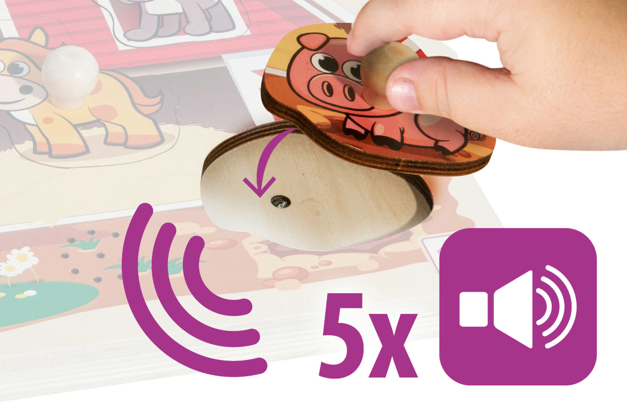 EICHHORN Puzzle mit Sound Kinderspielzeug