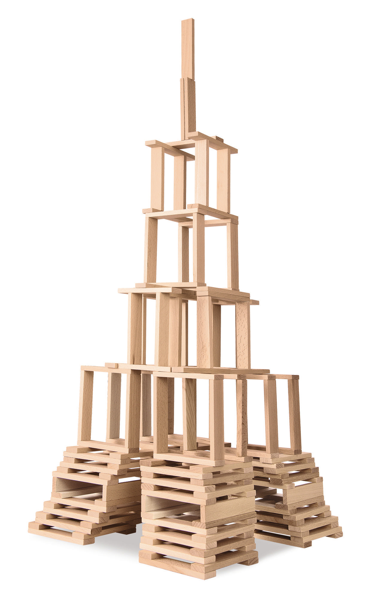 EICHHORN Holzbaukasten Holzbausteine Naturfarben
