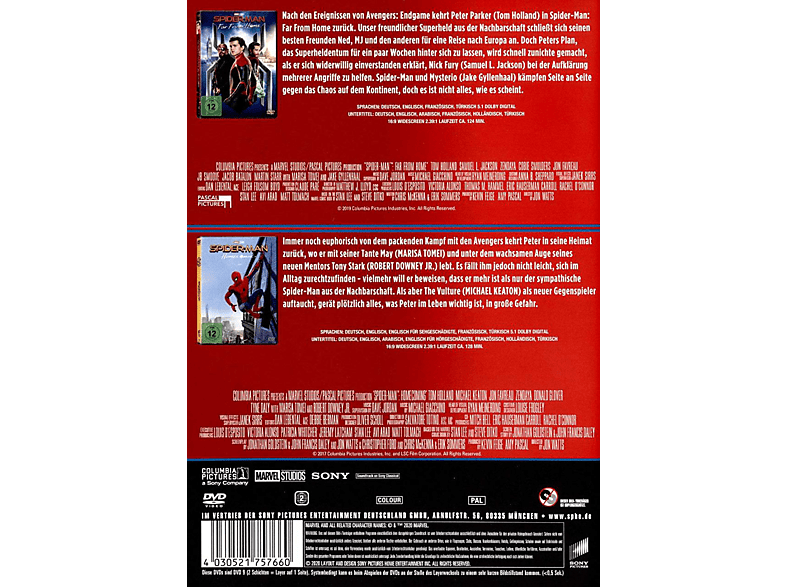 Thumbnail - Spider-Man: Far from home & Homecoming DVD