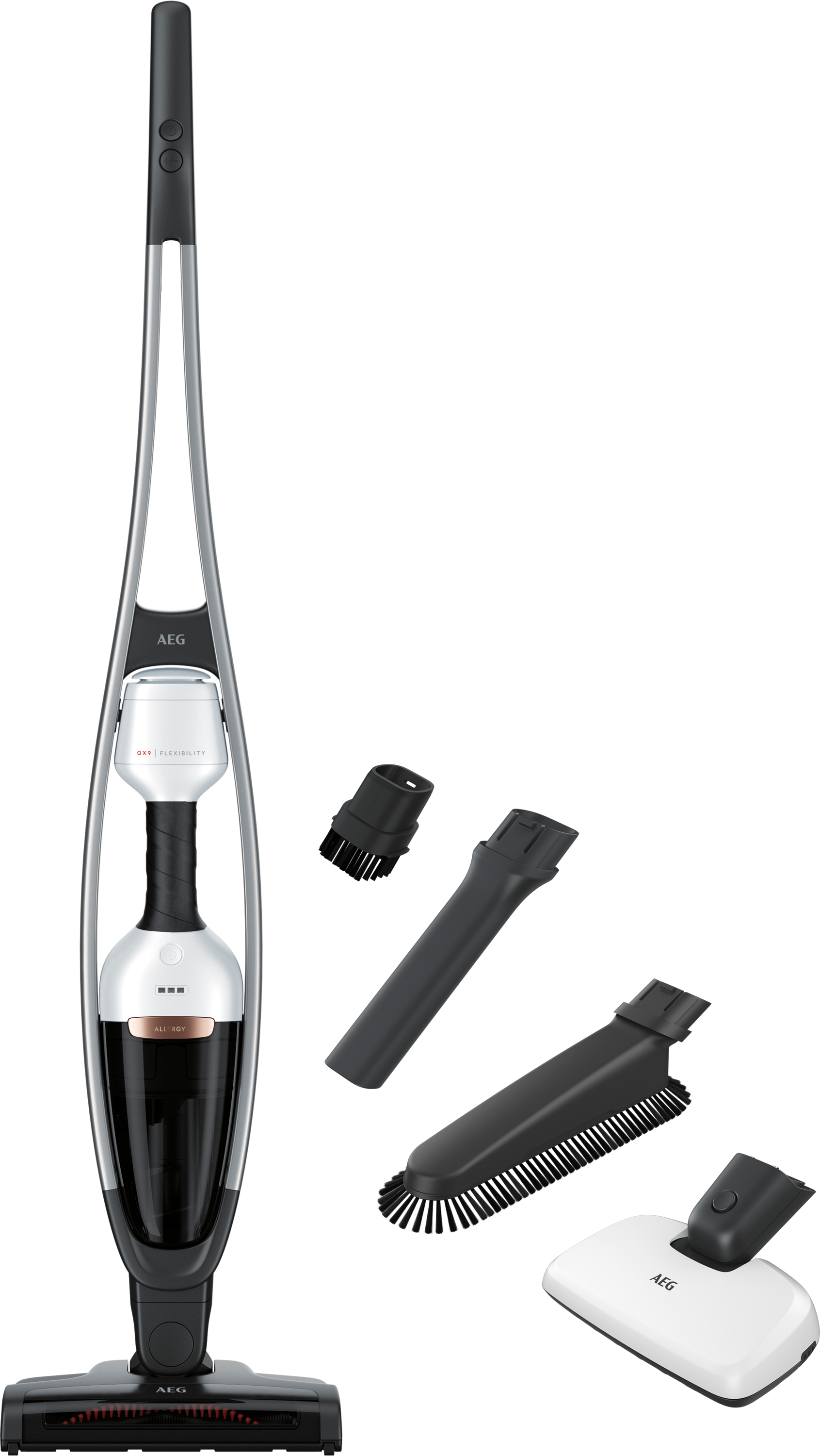 AEG QX9-1-ALRG Staubsauger (300 ml, Akkulaufzeit: 55 min, Satin White)