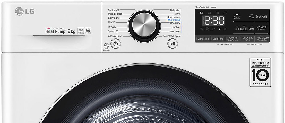LG RC90V9AV2Q hőszivattyús szárítógép