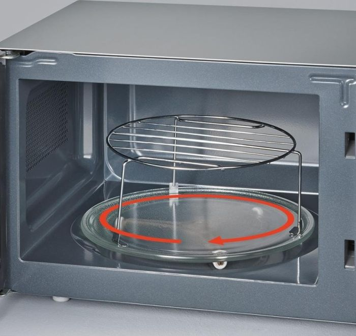 SEVERIN Mikrowelle mit Grill- & Heißluftfunktion 3in1 Mikrowelle (800 Watt, , 20 l, Schwarz)
