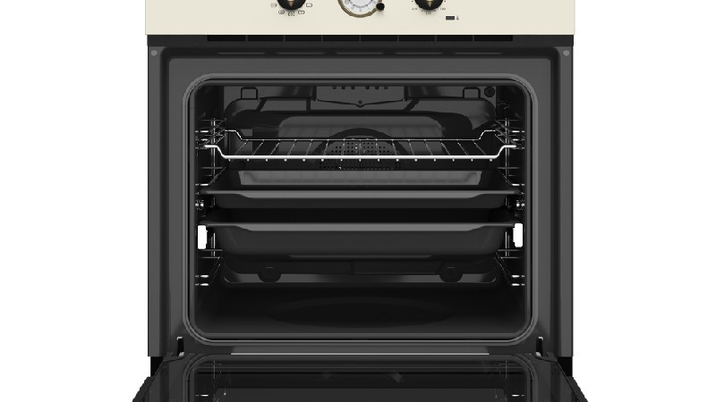 Horno - TEKA HRB 6300 VN, 70 l, 3215 W, Encastrable, Limpieza por agua, A, Crema