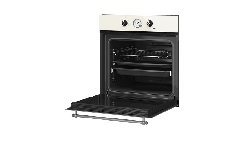 Horno - TEKA HRB 6300 VN, 70 l, 3215 W, Encastrable, Limpieza por agua, A, Crema