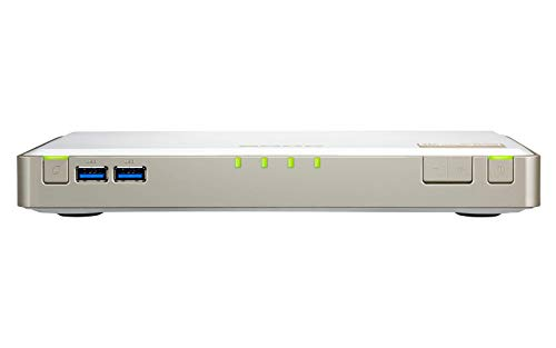 Servidor NAS - QNAP, TBS-453DX-8G, 8 GB de RAM, Nivel de ruido de 15.8 GB, Blanco