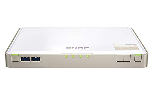 Servidor NAS - QNAP, TBS-453DX-8G, 8 GB de RAM, Nivel de ruido de 15.8 GB, Blanco