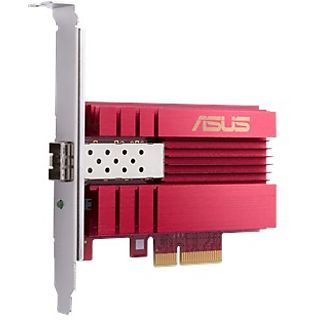 Tarjeta de Red - ASUS, XG-C100F, Puerto PCIe, 10 Gbit/s, Conector RJ45, Rojo