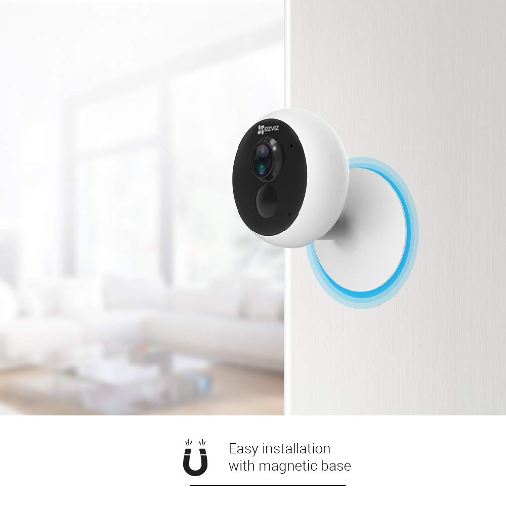 Cámara de Seguridad - EZVIZ C1C PIR, WiFi, Interior, cámara IP, 1080P, Compatible con Alexa, Visión nocturna