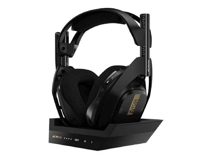 Auriculares gaming - Astro A50, Estación base, Para Xbox One, PC y Mac, Micrófono, inalámbricos, Negro