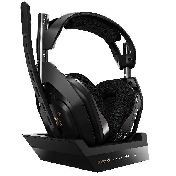 Auriculares gaming - Astro A50, Estación base, Para Xbox One, PC y Mac, Micrófono, inalámbricos, Negro