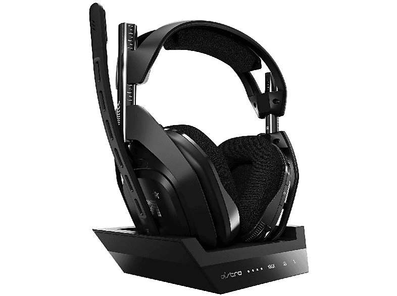 Auriculares Gaming - Astro A50, Estación base, Para Xbox One, PC y Mac, Micrófono, Inalámbricos, Negro