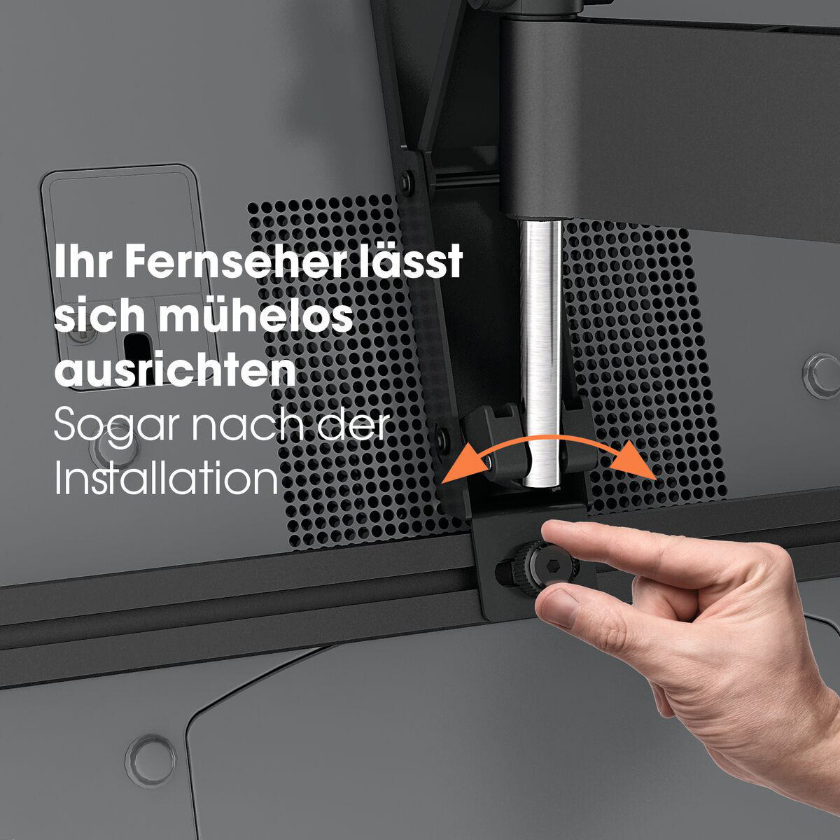 VOGEL´S WALL 3345 TV-Wandhalterung für 102-165 cm (40-65 Zoll) Fernseher, drehbar und neigbar,schwar Wandhalterung, max. 65 Zoll, Schwenkbar, Neigbar, Schwarz