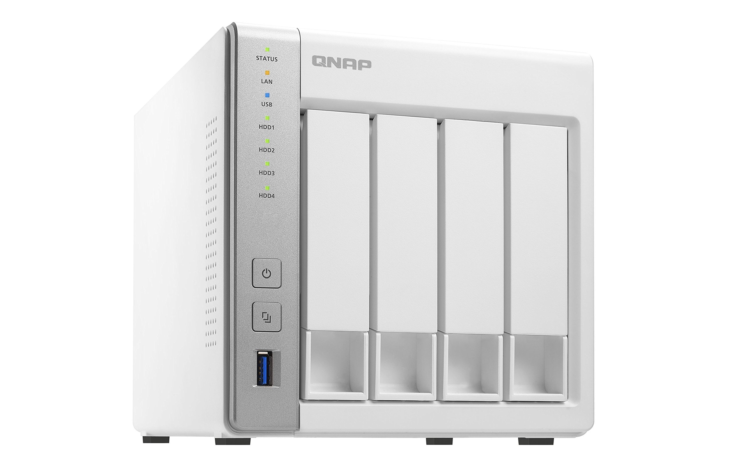 Servidor NAS - QNAP SOHO TS-431P2-1G, 4 Bahías, 1 GB de RAM, Blanco