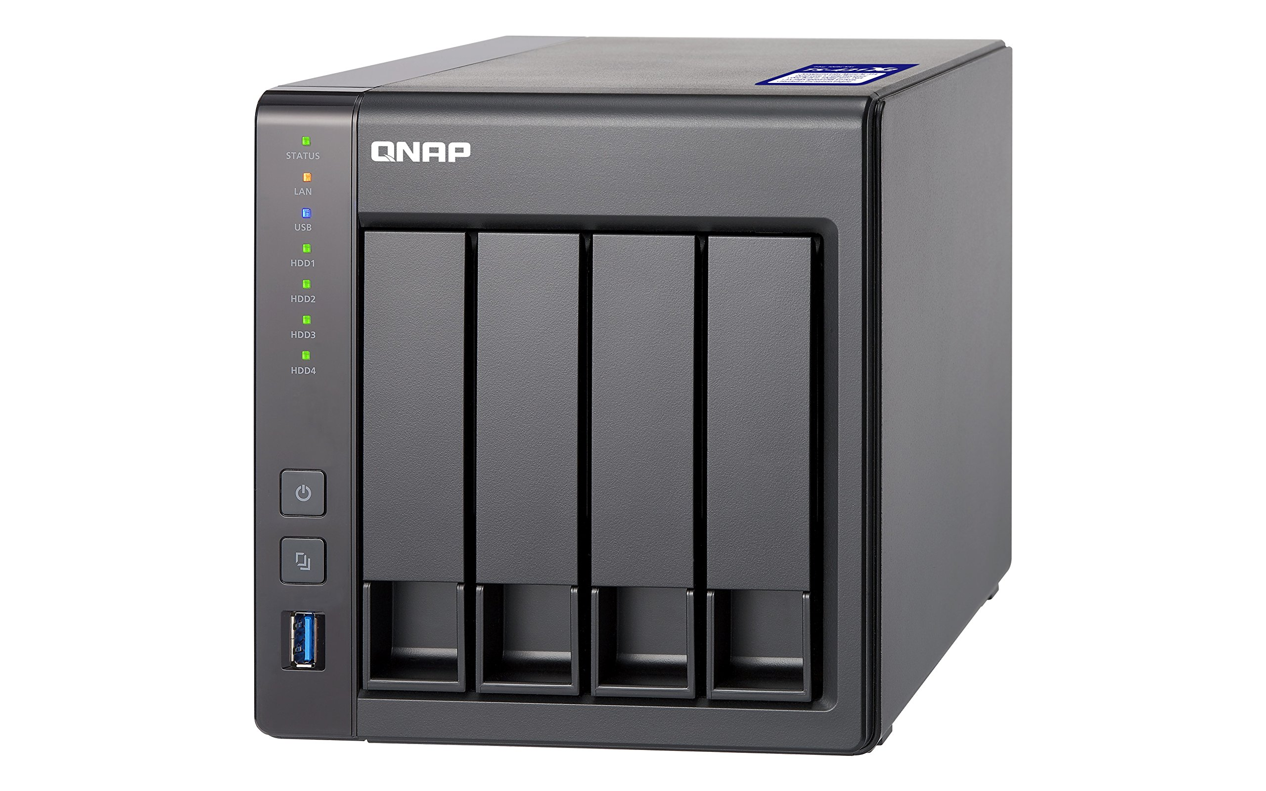 Servidor NAS - QNAP, TS-431X2, RAM de 8 GB, Nivel de ruido de 19.5 dB, Negro
