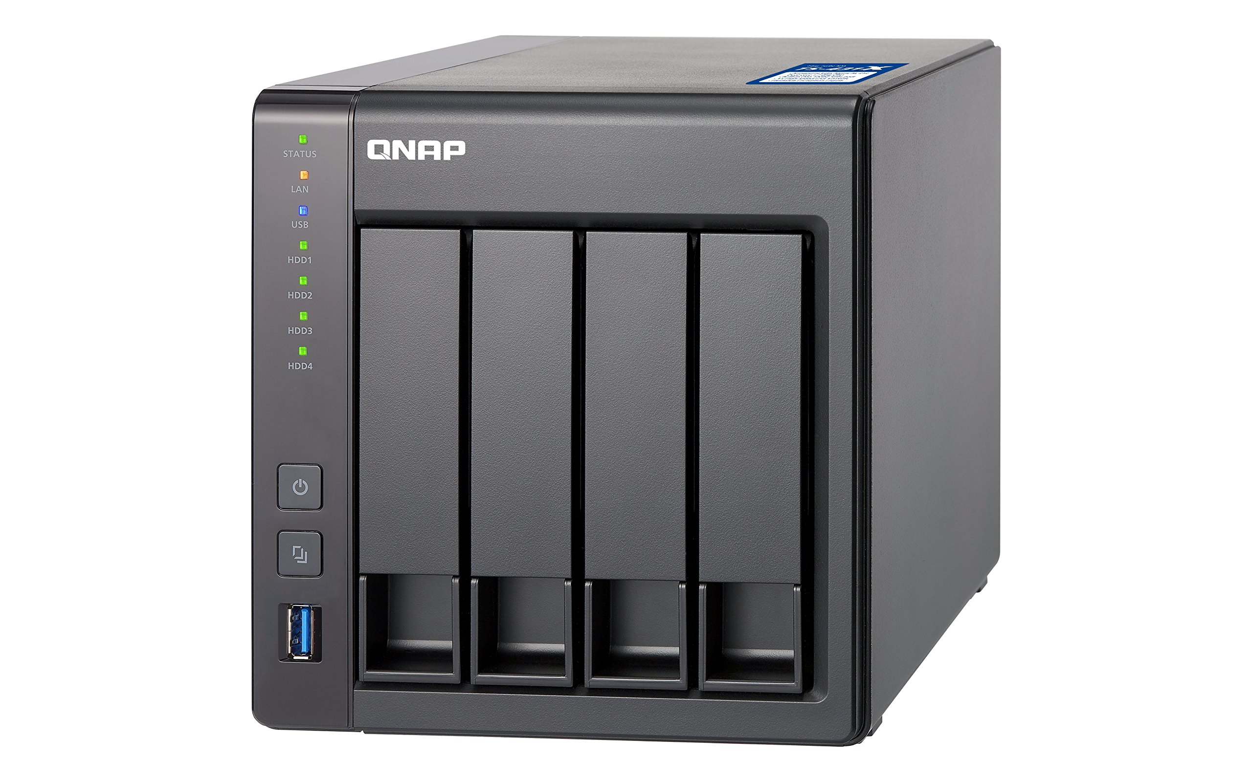 Servidor NAS - QNAP, TS-431X2, RAM de 8 GB, Nivel de ruido de 19.5 dB, Negro