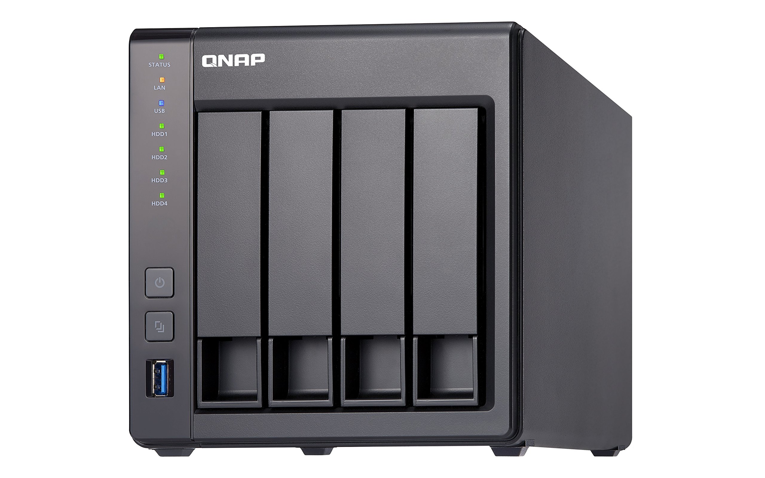 Servidor NAS - QNAP, TS-431X2, RAM de 8 GB, Nivel de ruido de 19.5 dB, Negro