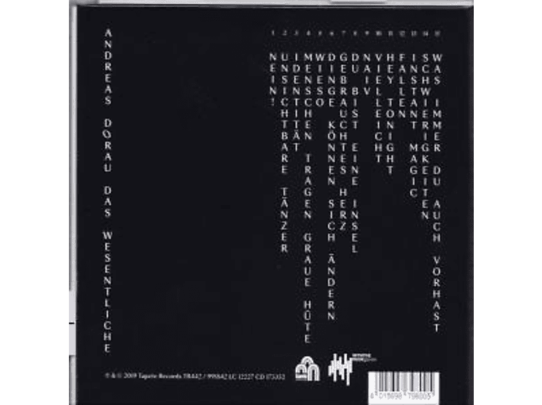 Thumbnail - Andreas Dorau - DAS WESENTLICHE (CD)