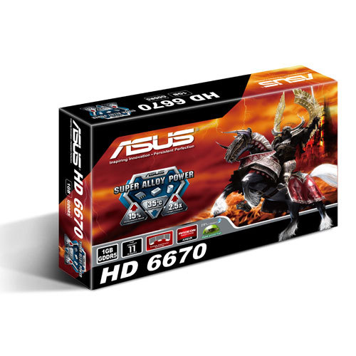 Tarjeta de Video Interna - ASUS, VGA EAH6670, DIS, 1GD5