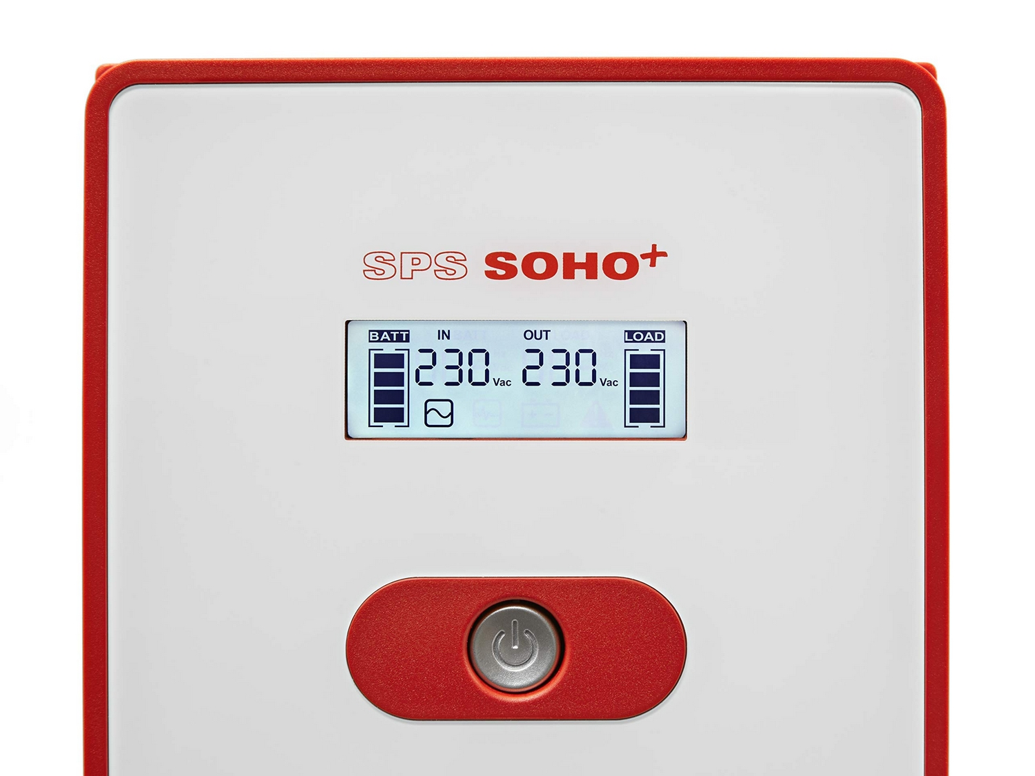 Fuente de alimentación - Salicru Soho+ Tech Line, 4 tomas, 2 USB, 1200W, Rojo
