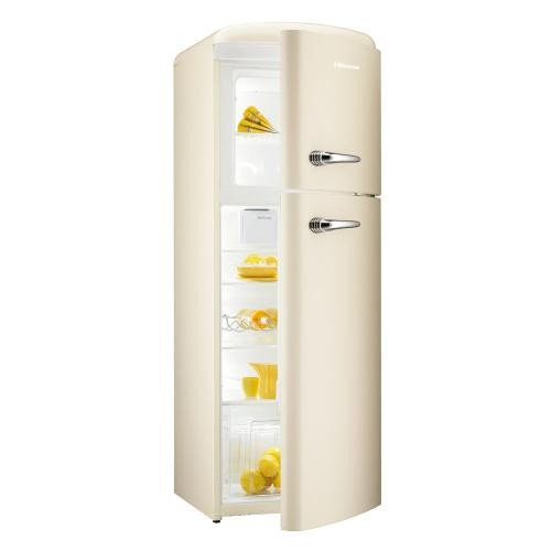 Frigorífico dos puertas - HISENSE RT382D4AY2, 39 dB, Capacidad de 294 l, Crema