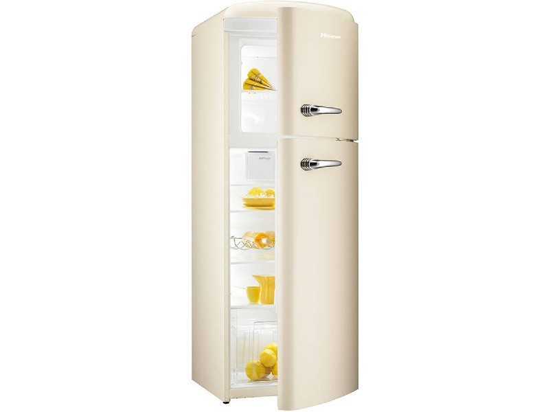 Frigorífico dos puertas - HISENSE RT382D4AY2, 39 dB, Capacidad de 294 l, Crema