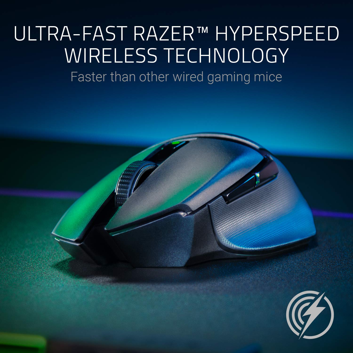 Ratón gaming - Razer Basilisk X Hyperspeed, inalámbrico, 16000 ppp, Sensor óptico Razer™ 5G, Negro