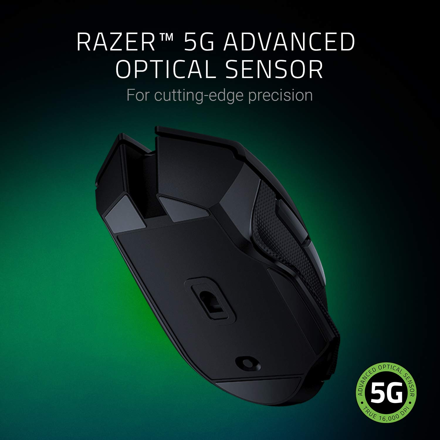 Ratón gaming - Razer Basilisk X Hyperspeed, inalámbrico, 16000 ppp, Sensor óptico Razer™ 5G, Negro