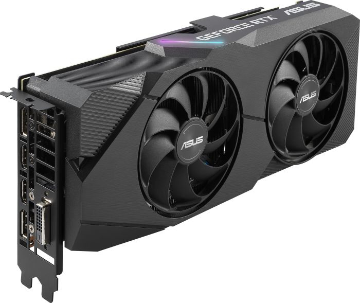 Tarjeta gráfica - Asus Dual GeForce RTX 2060 SUPER EVO V2 OC Edition, 8GB GDDR6, Ventiladores