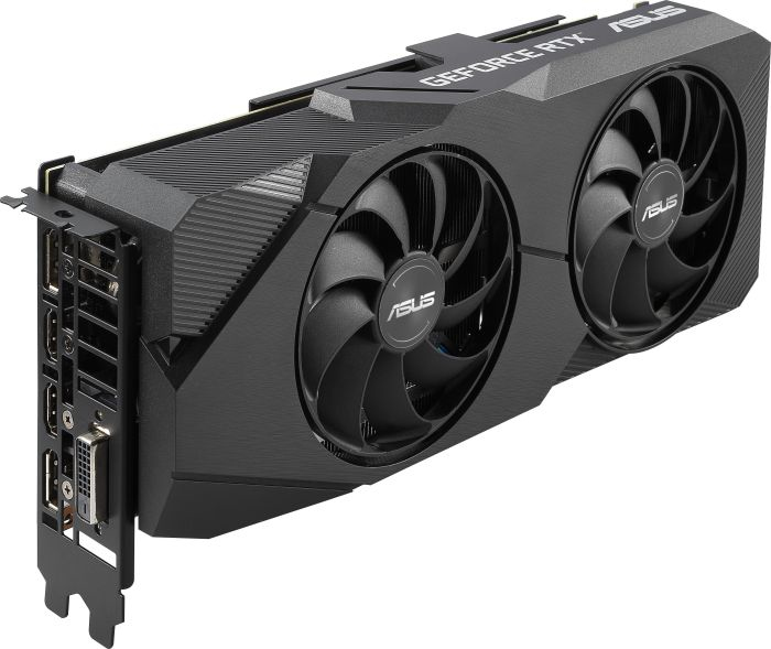 Tarjeta gráfica - Asus Dual GeForce RTX 2060 SUPER EVO V2 OC Edition, 8GB GDDR6, Ventiladores