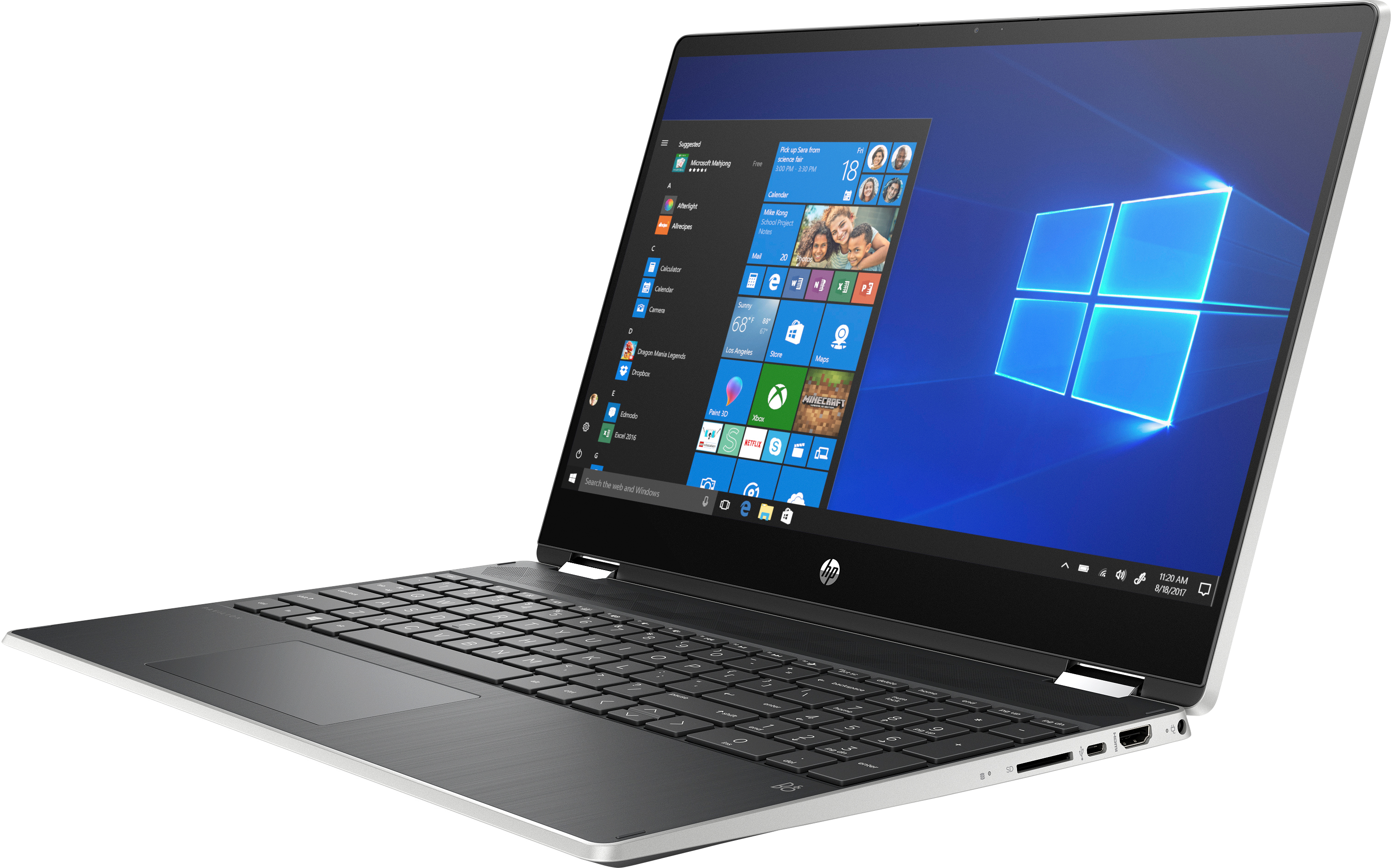 HP Pavilion x360 15-dq1794nz - Convertible 2 in 1 Laptop (15.6 ", 512 GB SSD, Silber)