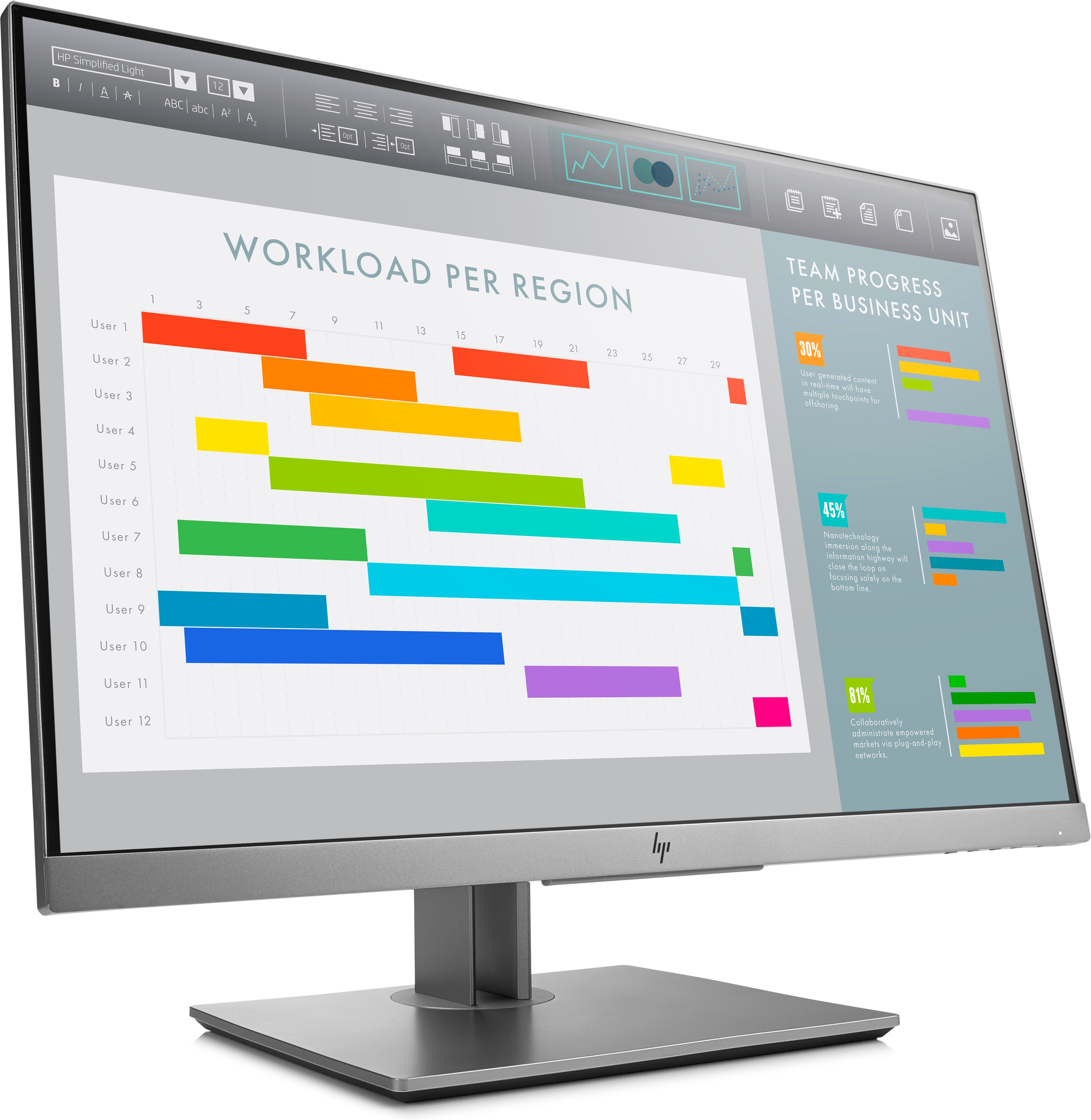 HP EliteDisplay E243i - Monitor, 24 ", Full-HD, 60 Hz, Schwarz, Silber