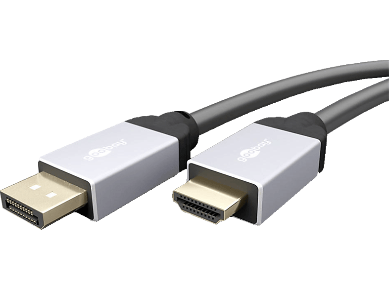 GOOBAY Premium: DisplayPort / HighSpeed HDMI™ Kabel