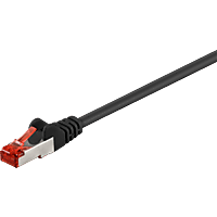 BIGtec 25m Netzwerkkabel Patchkabel CAT.7 Ethernet LAN DSL Patch Kabel Gigabit rot 2X RJ-45 Anschlu/ß, doppelt geschirmt,SFTP 25 Meter