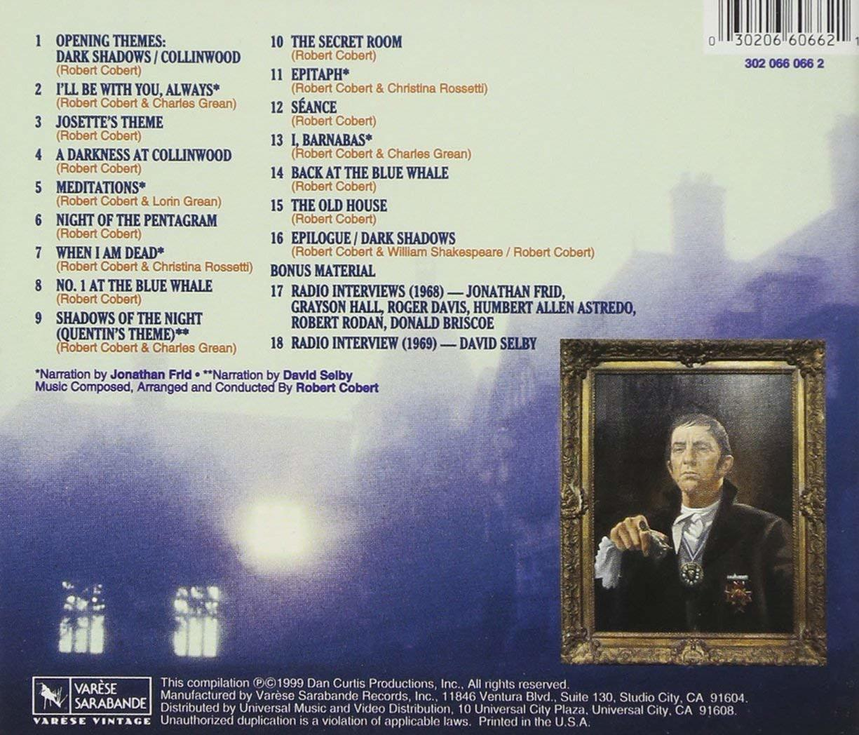 Jonathan Frid, David Selby - (CD) Shadows-Original Soundtrack TV Dark 