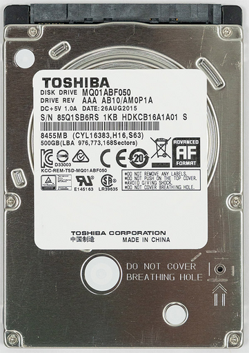 Peaq 2.5-inch HDD 500 GB + 3.5-inch-bay Kit voor MD99338-laptops