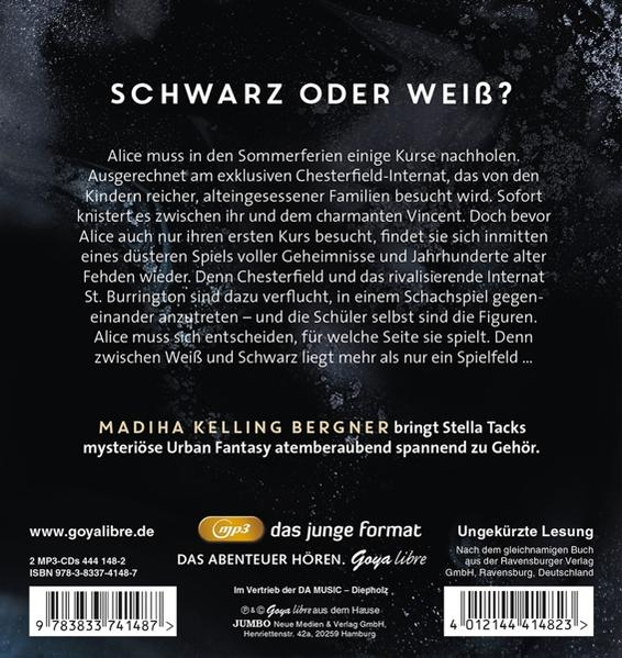 Buchcover: Schwarz-Weiß-Design, Text auf Deutsch, Titel 'Schwarz oder Weiß?'