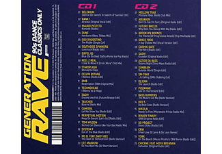 VARIOUS - GENERATION RAVE - 90S DANCE CLASSICS  - (CD)