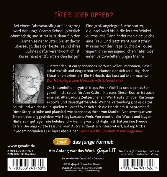 Klaus-peter Wolf - - (14).Ungekürzte (MP3-CD) Lesung Ostfriesenhölle