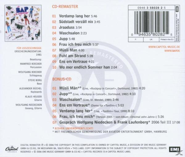 BAP - Usszeschnigge - Für Bonus-CD) + (CD