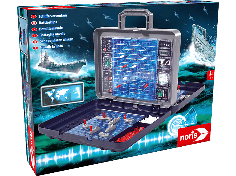 NORIS Schiffe versenken Geschicklichkeitsspiele Mehrfarbig Denkspiele & Wissenspiele MediaMarkt