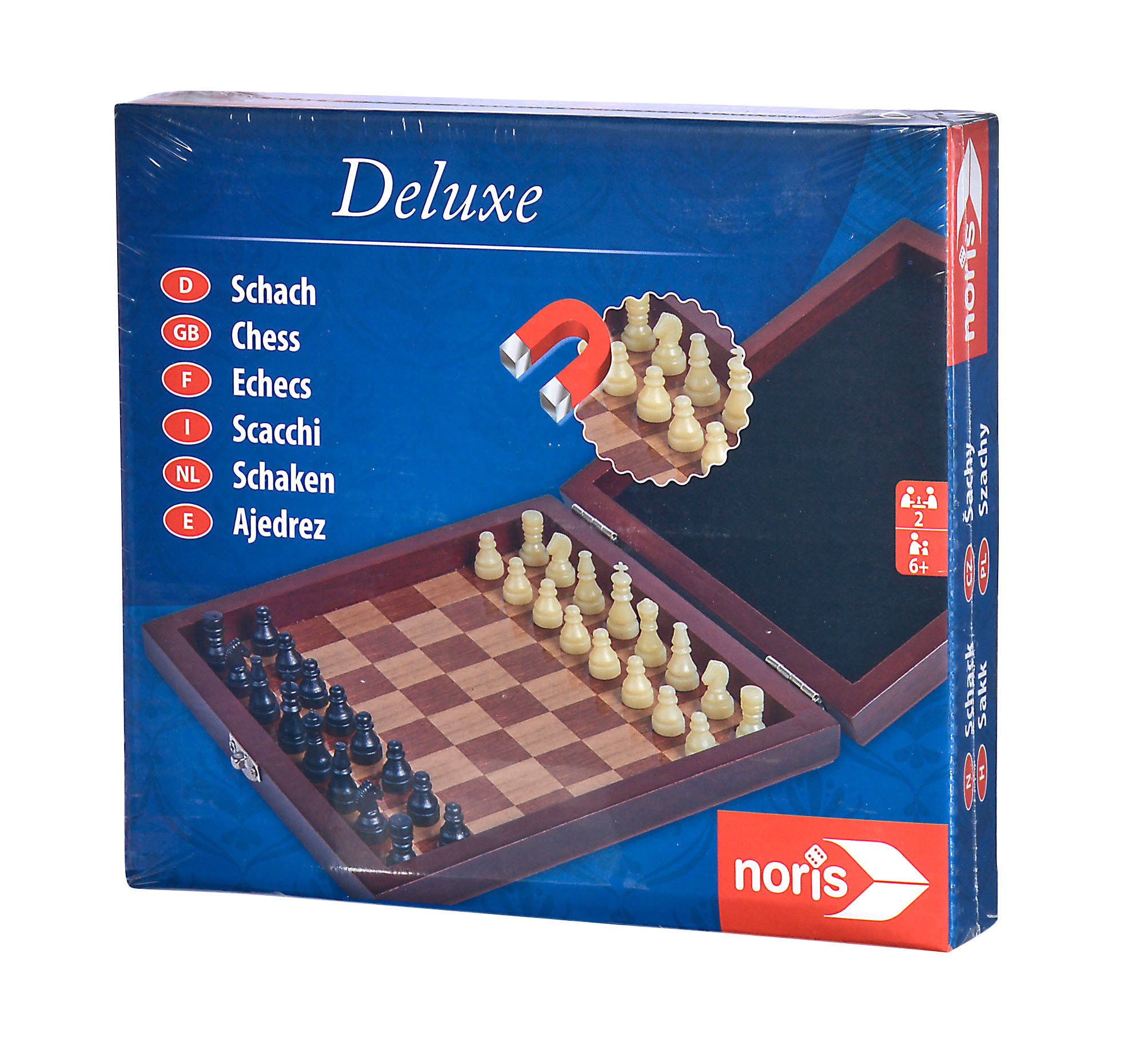 NORIS Deluxe Reisepiel Schach Mehrfarbig Spieleklassiker