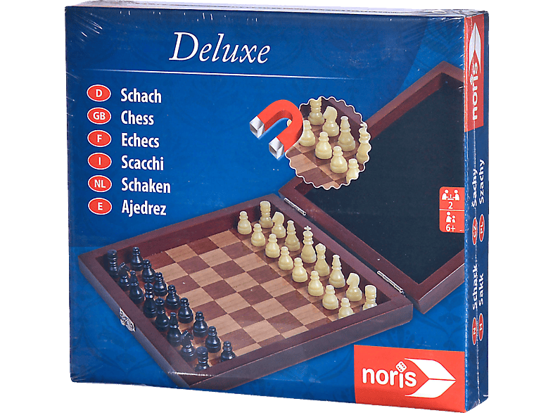 NORIS Deluxe Reisepiel Schach Mehrfarbig Spieleklassiker