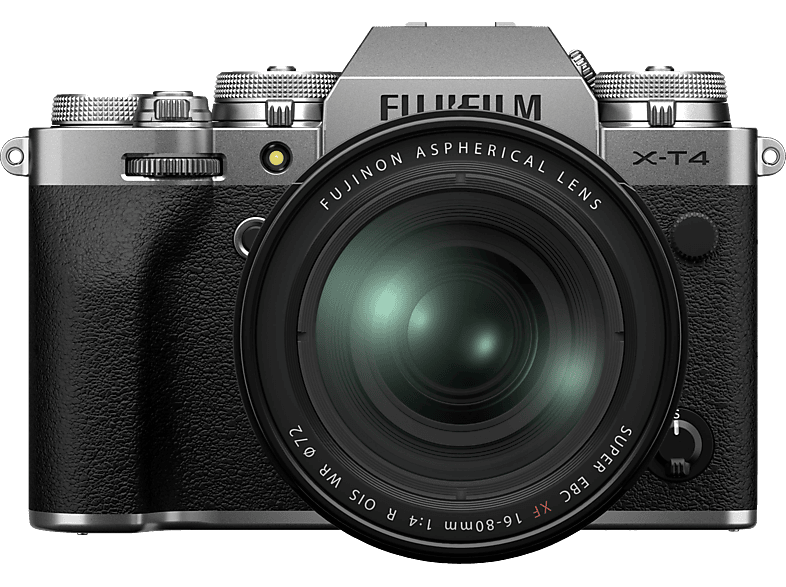 FUJIFILM X-T4 Kit Systemkamera 26.1 Megapixel mit Objektiv 16-80 mm