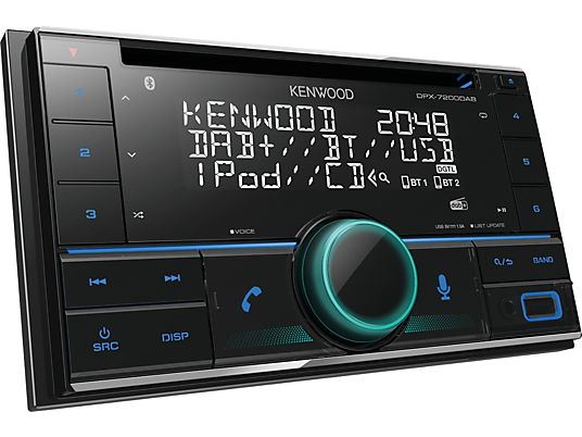 KENWOOD DPX-7200DAB - Autoradio (2 DIN (Doppel-DIN), Schwarz)